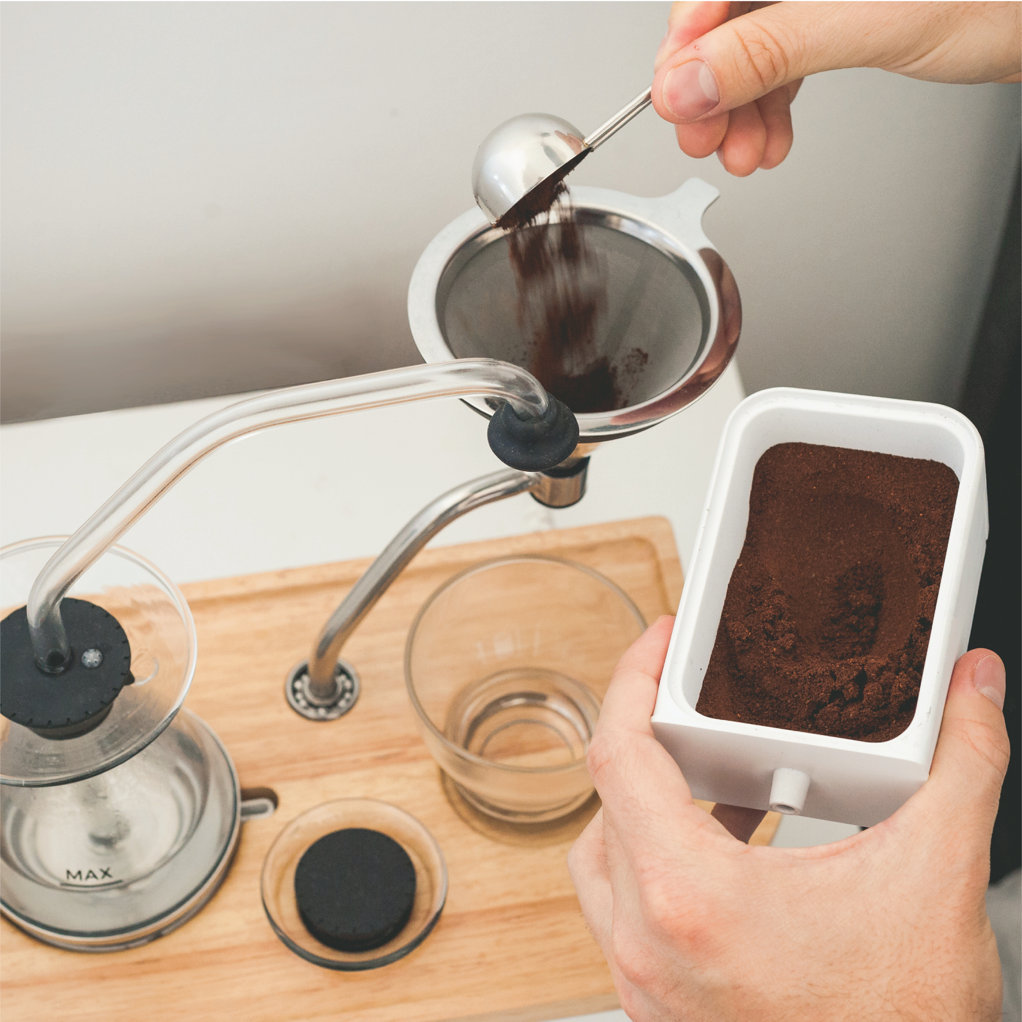 This alarm clock doubles as a coffee pot 