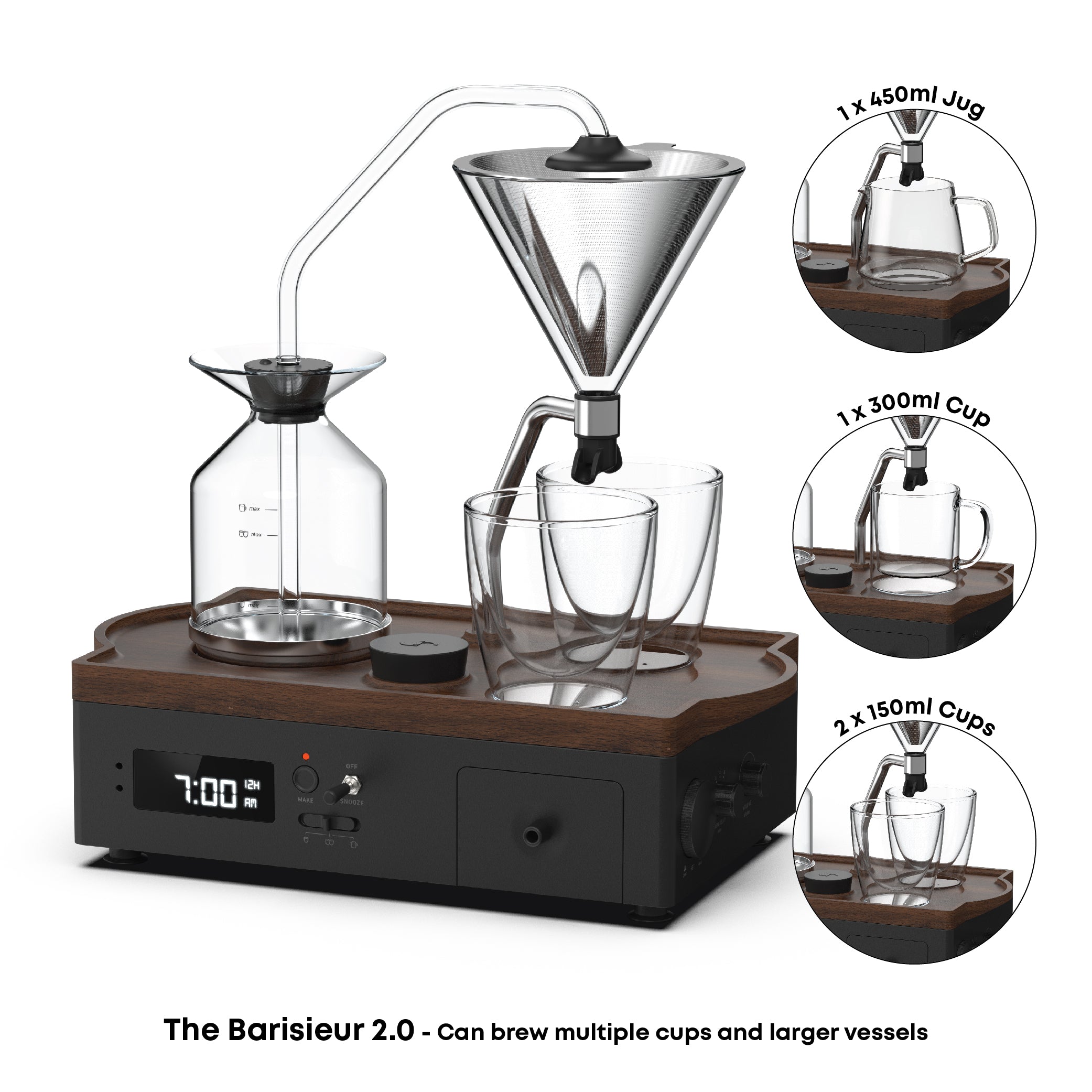 Barisieur™ Tea & Coffee Alarm Clock